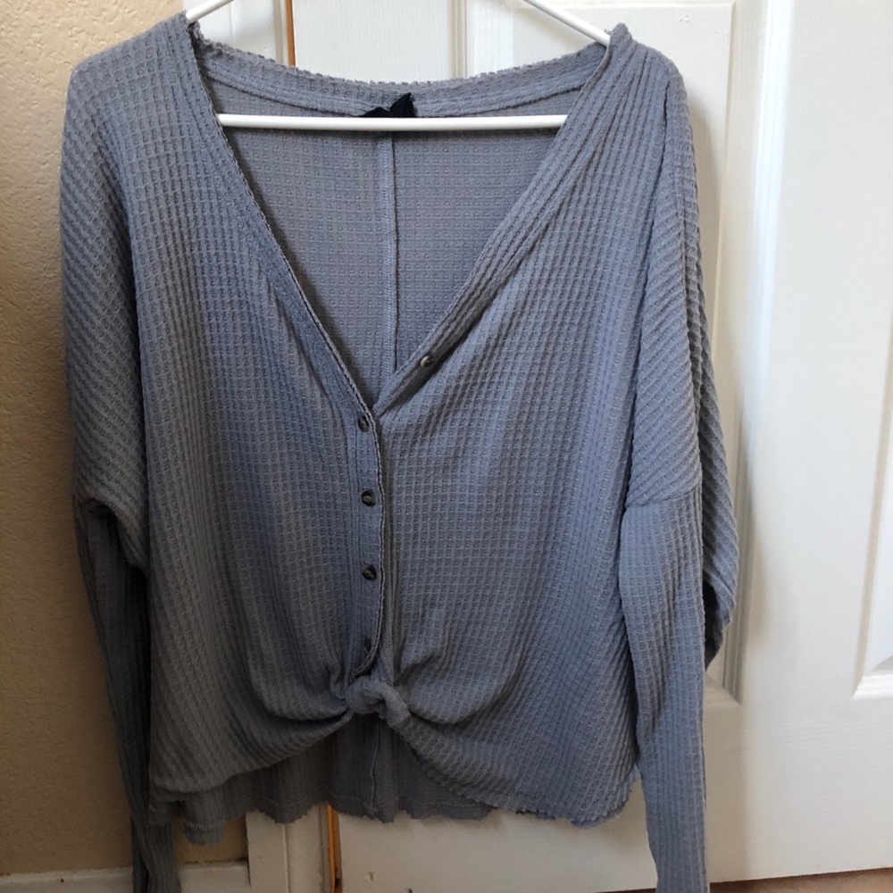 Urban outfitters thermal button top